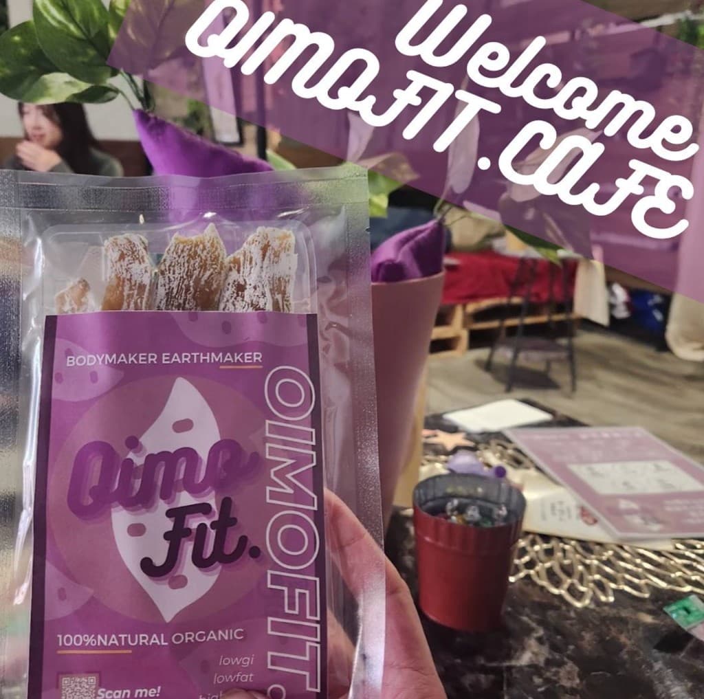 OIMOFIT. CAFE のディスプレイ