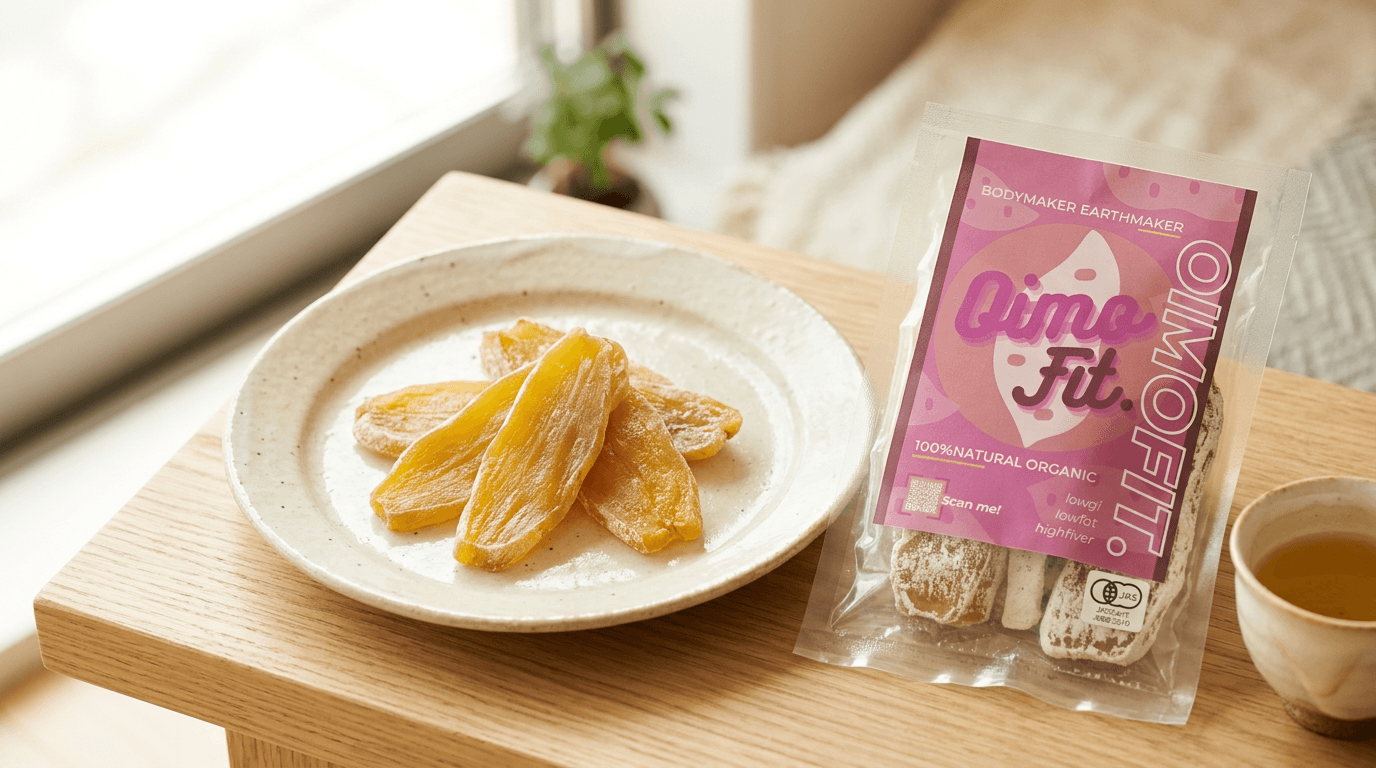 そのまま皿に盛られたOIMOFIT.の干し芋
