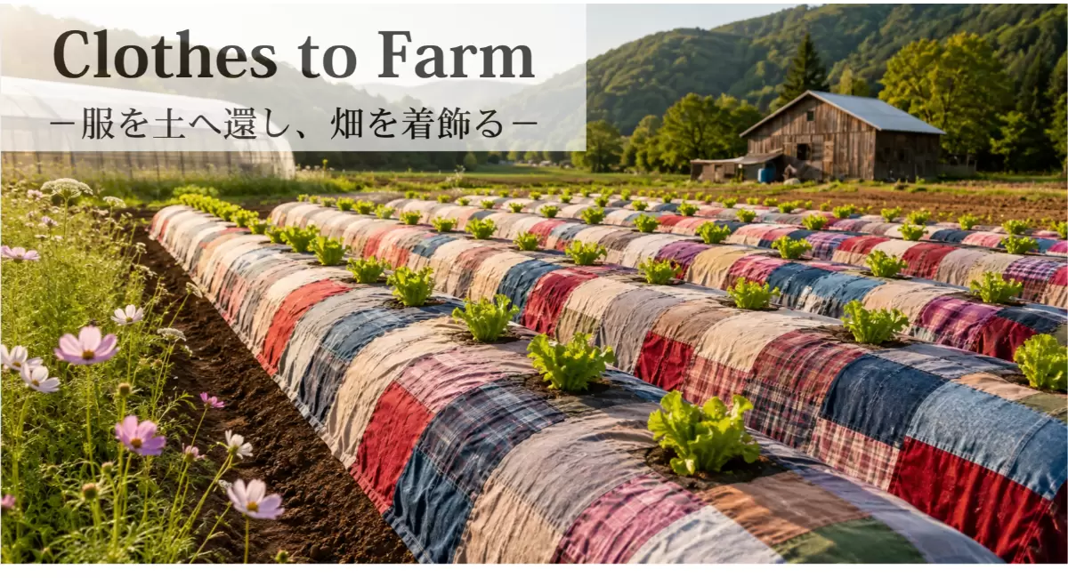 Refarmと提携、服を土へ還し、畑を着飾る『Clothes to Farm』を開始